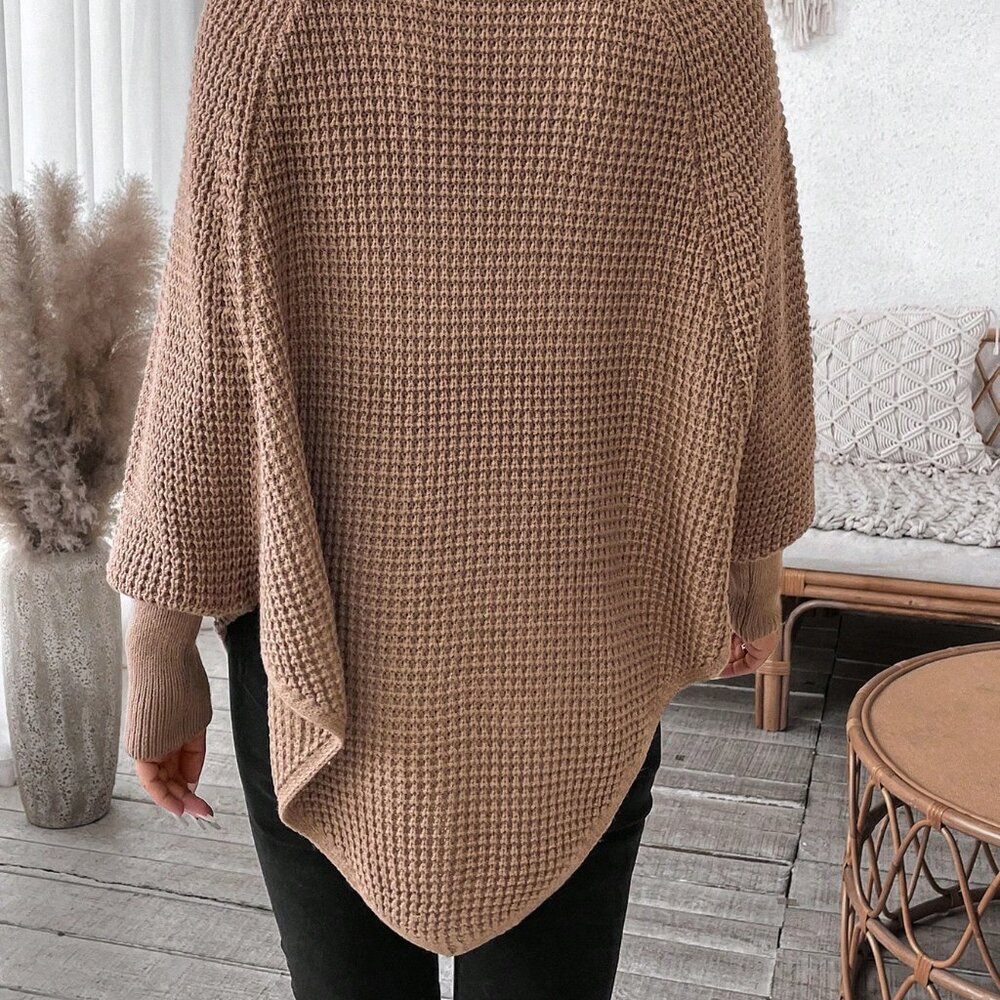 Camel Casual Women's Turtleneck Pineapple Textured Pullover Sweater - Picture 4 of 7